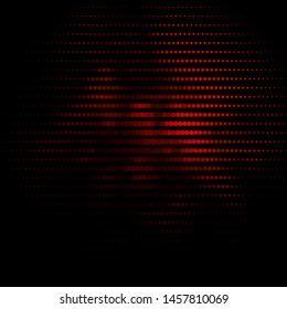 Dark Red vector background with circles. Abstract colorful disks on simple gradient background. New template for your brand book.