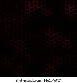 Dark Red vector background with circles. Colorful illustration with gradient dots in nature style. New template for your brand book.