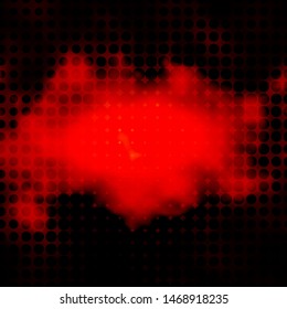 Dark Red vector background with circles. Modern abstract illustration with colorful circle shapes. Pattern for booklets, leaflets.