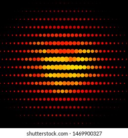 Dark Red vector background with circles. Abstract decorative design in gradient style with bubbles. Pattern for booklets, leaflets.