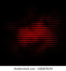 Dark Red vector background with circles. Modern abstract illustration with colorful circle shapes. Design for your commercials.