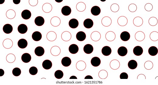 Dark Red vector background with circles. Abstract illustration with colorful spots in nature style. Pattern for wallpapers, curtains.