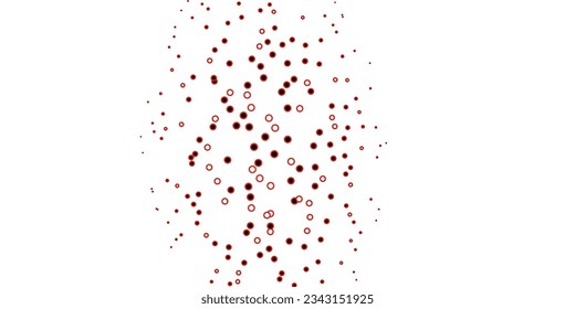 Dark Red vector background with circles. Abstract colorful disks on simple gradient background. Pattern for wallpapers, curtains.