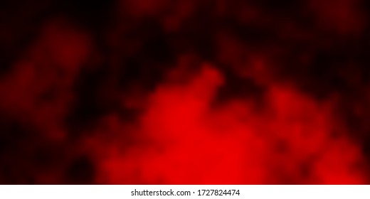 Dark Red vector background with clouds. Gradient illustration with colorful sky, clouds. Pattern for your commercials.