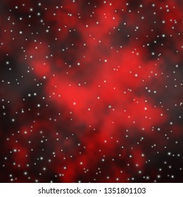 Dark Red vector background with colorful stars. Modern geometric abstract illustration with stars. Pattern for new year ad, booklets.