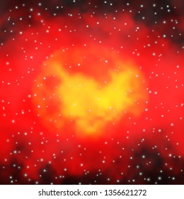 Dark Red vector background with colorful stars. Modern geometric abstract illustration with stars. Pattern for new year ad, booklets.