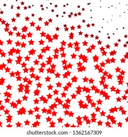 Dark Red vector background with colorful stars. Colorful illustration in abstract style with gradient stars. Theme for cell phones.