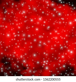 Dark Red vector background with colorful stars. Modern geometric abstract illustration with stars. Theme for cell phones.