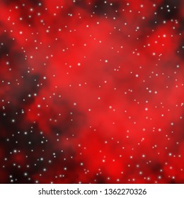 Dark Red vector background with colorful stars. Decorative illustration with stars on abstract template. Pattern for new year ad, booklets.