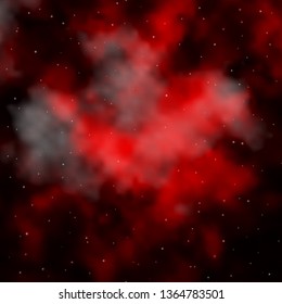 Dark Red vector background with colorful stars. Blur decorative design in simple style with stars. Theme for cell phones.