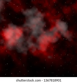 Dark Red vector background with colorful stars. Shining colorful illustration with small and big stars. Best design for your ad, poster, banner.