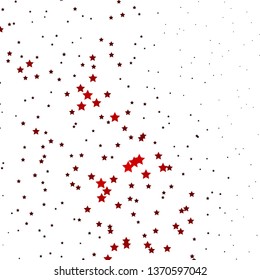 Dark Red vector background with colorful stars. Colorful illustration with abstract gradient stars. Pattern for websites, landing pages.