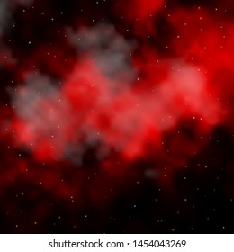 Dark Red vector background with colorful stars. Modern geometric abstract illustration with stars. Pattern for new year ad, booklets.