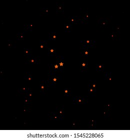 Dark Red vector background with colorful stars. Colorful illustration with abstract gradient stars. Pattern for websites, landing pages.