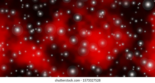 Dark Red vector background with colorful stars. Modern geometric abstract illustration with stars. Pattern for new year ad, booklets.
