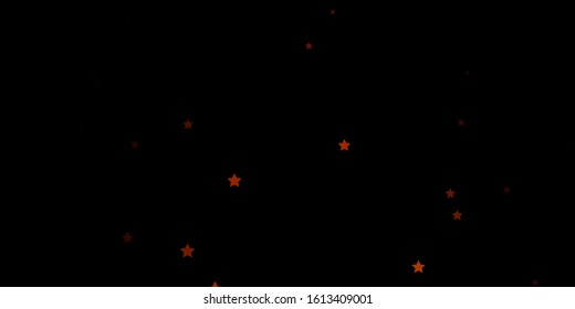 Dark Red vector background with colorful stars. Colorful illustration with abstract gradient stars. Design for your business promotion.