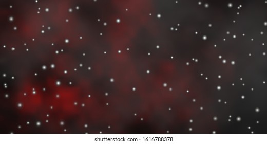Dark Red vector background with colorful stars. Colorful illustration in abstract style with gradient stars. Pattern for websites, landing pages.