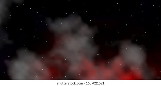 Dark Red vector background with colorful stars. Blur decorative design in simple style with stars. Theme for cell phones.
