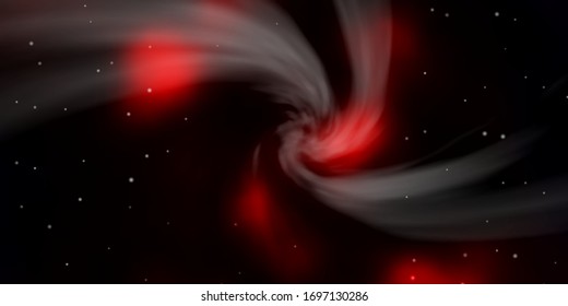 Dark Red vector background with colorful stars. Blur decorative design in simple style with stars. Pattern for wrapping gifts.