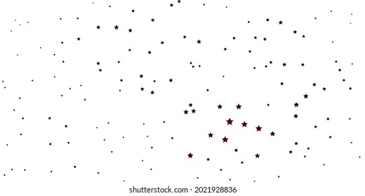 Dark Red vector background with colorful stars. Modern geometric abstract illustration with stars. Theme for cell phones.