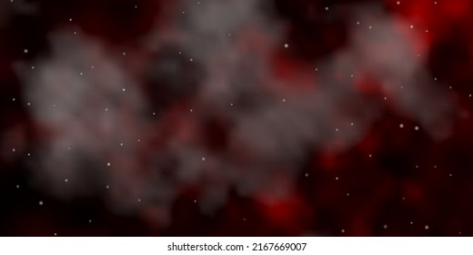 Fondo vector rojo oscuro con estrellas coloridas. Ilustración decorativa con estrellas en plantilla abstracta. Diseño para su promoción comercial.