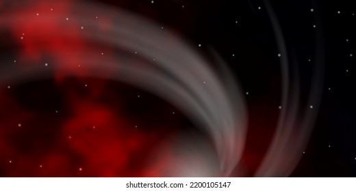 Dark Red vector background with colorful stars. Blur decorative design in simple style with stars. Theme for cell phones.