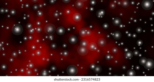 Fondo vector rojo oscuro con estrellas coloridas. Ilustración colorida con estrellas de gradiente abstractas. Diseño para su promoción comercial.