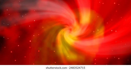 Dark Red vector background with colorful stars. Colorful illustration with abstract gradient stars. Theme for cell phones.