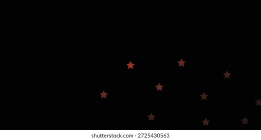 Fondo de Vector rojo oscuro con estrellas de colores. Ilustración colorida con estrellas degradadas abstractas. Diseño para la promoción de su negocio.