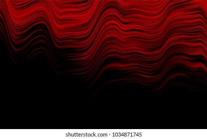 Dark Red vector background with curved circles. An elegant bright illustration with gradient. New composition for your brand book.
