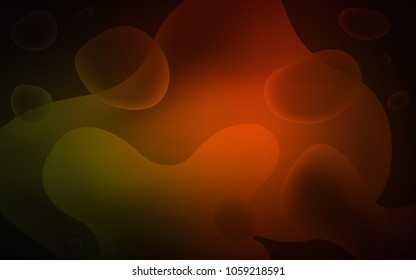 Dark Red vector background with curved circles. Creative geometric illustration in memphis style with gradient. A completely new memphis design for your business.