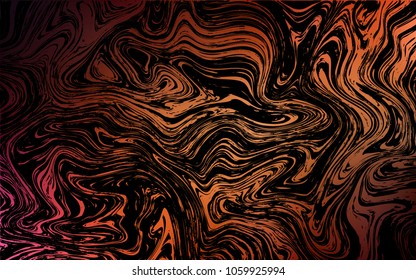 Dark Red vector background with curved circles. Glitter abstract illustration with wry lines. A completely new template for your business design.