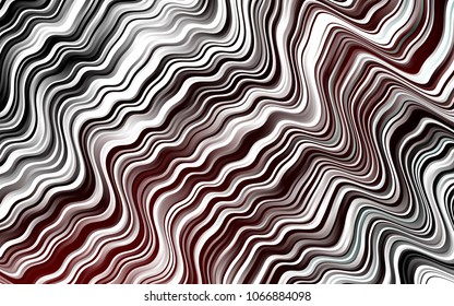 Dark Red vector background with curved circles. A vague circumflex abstract illustration with gradient. A new texture for your  ad, booklets, leaflets.