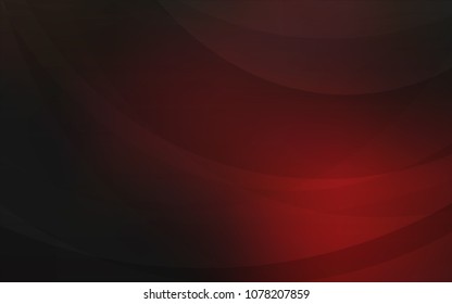 Dark Red vector background with curved circles. Creative illustration in halftone marble style with gradient. The elegant pattern for brand book.