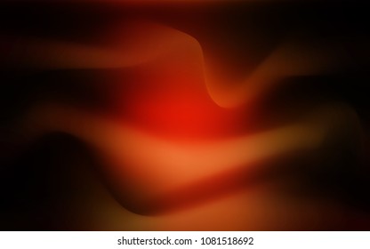 Dark Red vector background with curved circles. A sample with blurred bubble shapes. The best blurred design for your business.
