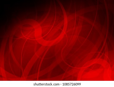 Dark Red vector background with curved circles. A completely new color illustration in marble style. Brand new design for your ads, poster, banner.