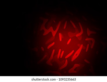 Dark Red vector background with curved circles. Geometric illustration in marble style with gradient.  Brand new design for your ads, poster, banner.