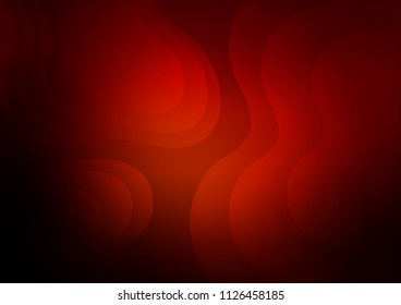 Dark Red vector background with curved organic shapes. Shining crooked illustration in marble style. The elegant pattern for brand book.