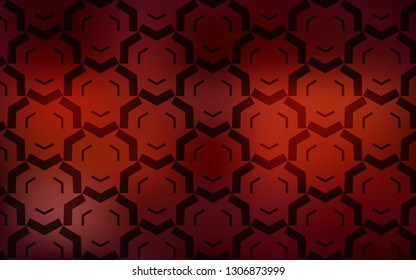 Dark Red vector background with curved lines. Creative illustration in halftone style with gradient. A completely new design for your business.