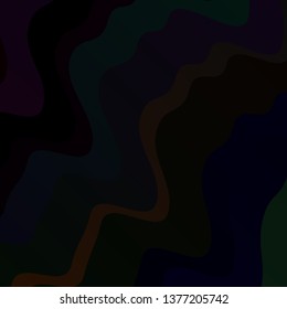 Dark Red vector background with curved lines. Abstract gradient illustration with wry lines. Template for cellphones.