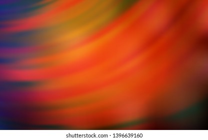 Dark Red vector background with curved lines. Shining colorful illustration in simple style. A completely new template for your design.