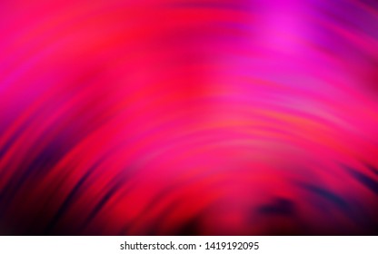 Dark Red vector background with curved lines. An elegant bright illustration with gradient. A completely new template for your design.