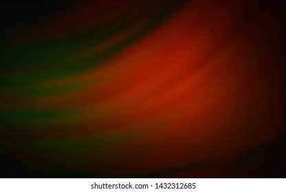 Dark Red vector background with curved lines. Creative illustration in halftone style with gradient. Pattern for your business design.