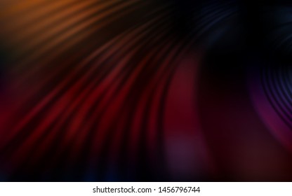 Dark Red vector background with curved lines. Geometric illustration in abstract style with gradient.  A new texture for your  ad, booklets, leaflets.