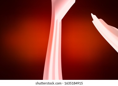Dark Red vector background with curved lines. A shining illustration, which consists of curved lines. A completely new template for your design.