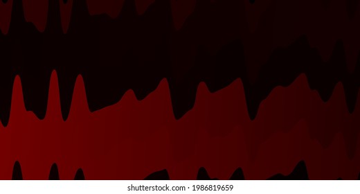 Dark Red vector background with curved lines. Colorful illustration, which consists of curves. Pattern for busines booklets, leaflets