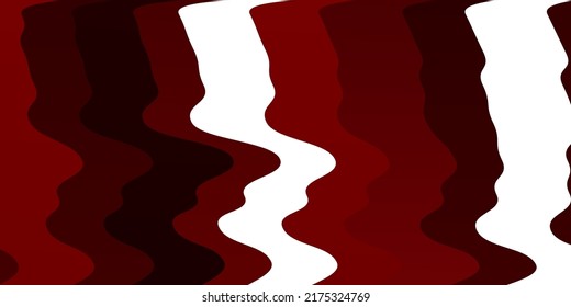 Dark Red vector background with curved lines. Abstract illustration with bandy gradient lines. Pattern for busines booklets, leaflets