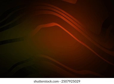 Dark Red vector background with curved lines. Colorful gradient illustration in simple style with lines. A sample for your ideas.