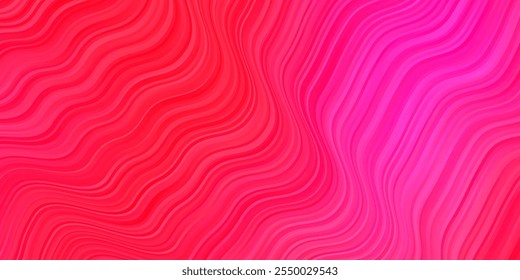 Dark Red vector background with curved lines. Colorful illustration, which consists of curves. Best design for your ad, poster, banner.