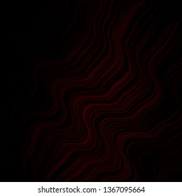Dark Red vector background with curves. Bright illustration with gradient circular arcs. Design for your business promotion.